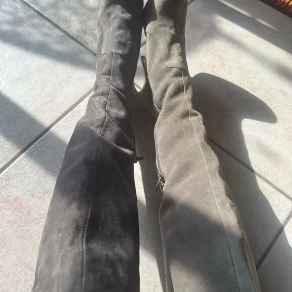 Gianni Marra knee high boots sexy shoes leather designer runway heels