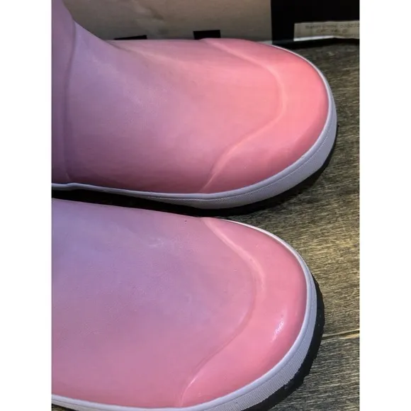 GIRLS BOGS PINK PURPLE RUBBER RAIN BOOTS, YOUTH Size 3