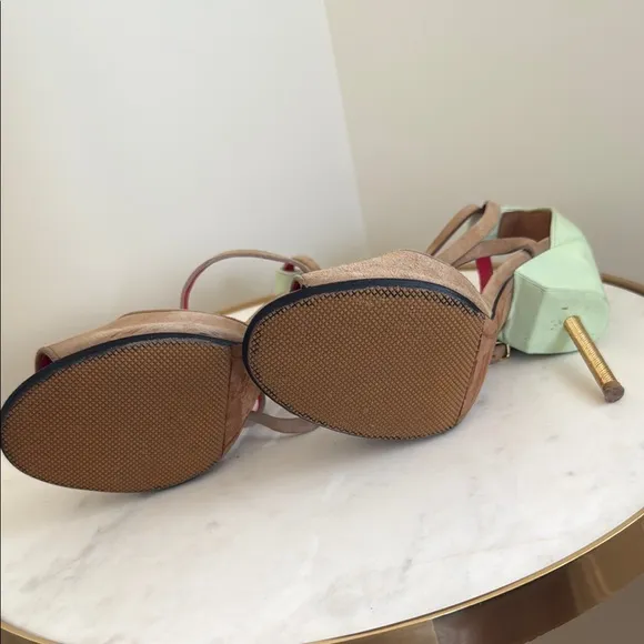 Givenchy Women's Brown and Red Heels