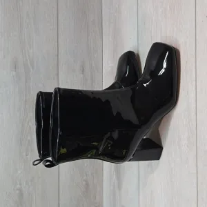 Good American Womens &quot;Like New&quot;Ankle Square Toe Heels Boots shoes sz 7