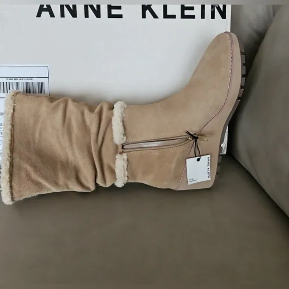 Gorgeous Anne Klein Preslie Water Resistant Slouchy Wedge Boots