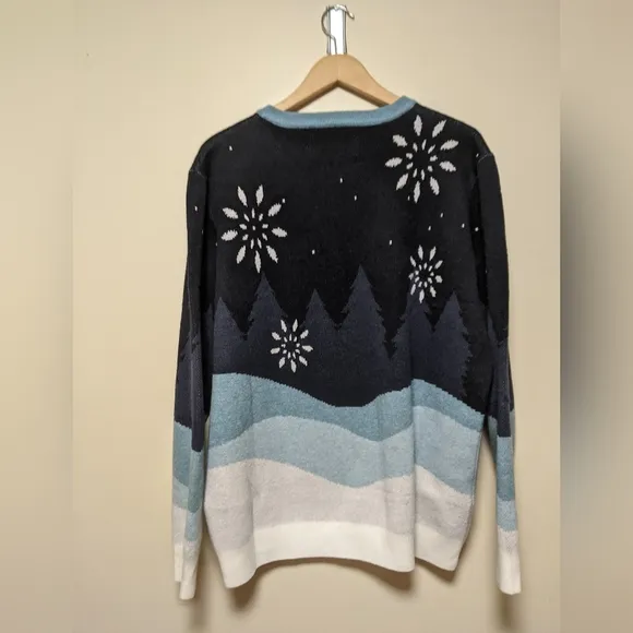 Gratful Dead x Section 119  Crewneck Holiday Sweater Dancing Skeleton xl