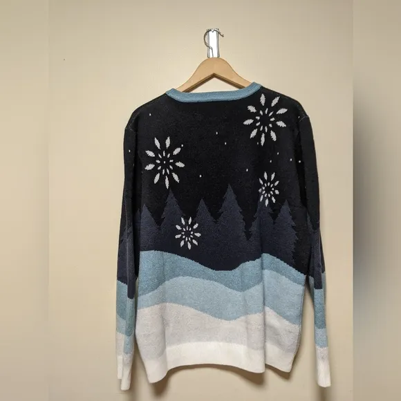 Gratful Dead x Section 119  Crewneck Holiday Sweater Dancing Skeleton xl