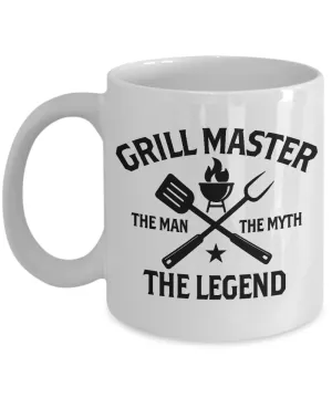Grill Master The Man The Myth The Legend Mug Coffee Cup Funny Gift