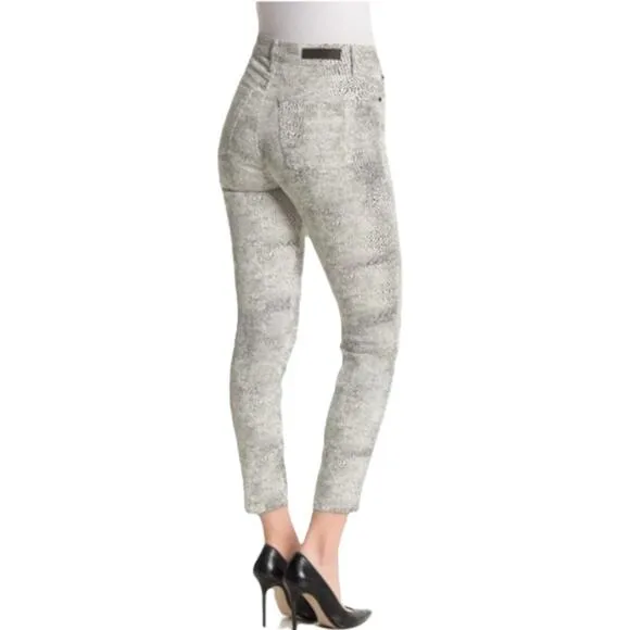 GRLFRND Reed High Rise Skinny Jeans Sz 25/26 NWT Animal Spotted Print USA