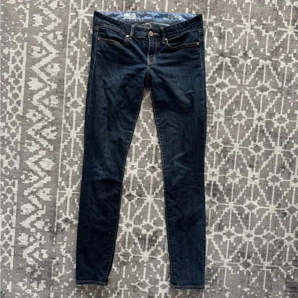 GUC 28/6R Mid Rise Gap 1969 Always Skinny Jeans Blue Denim