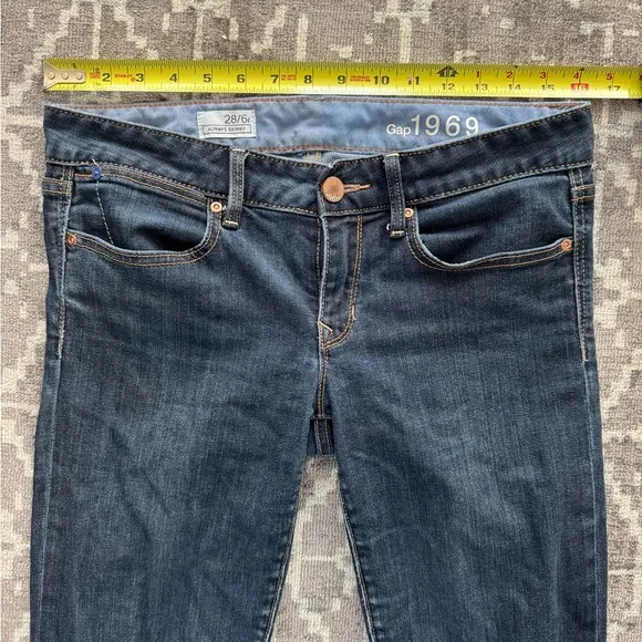 GUC 28/6R Mid Rise Gap 1969 Always Skinny Jeans Blue Denim