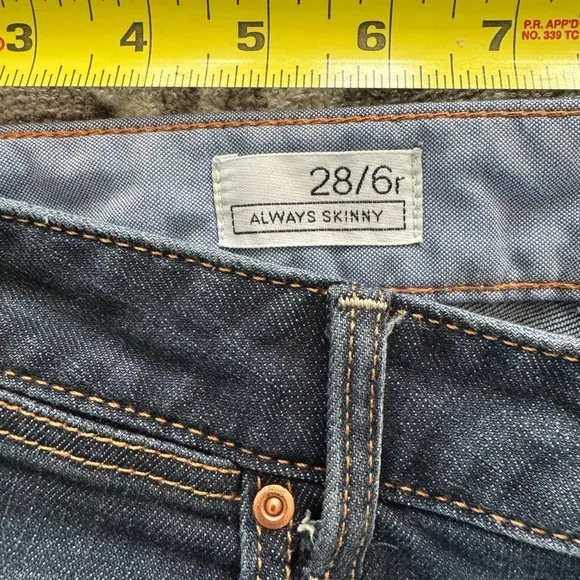 GUC 28/6R Mid Rise Gap 1969 Always Skinny Jeans Blue Denim