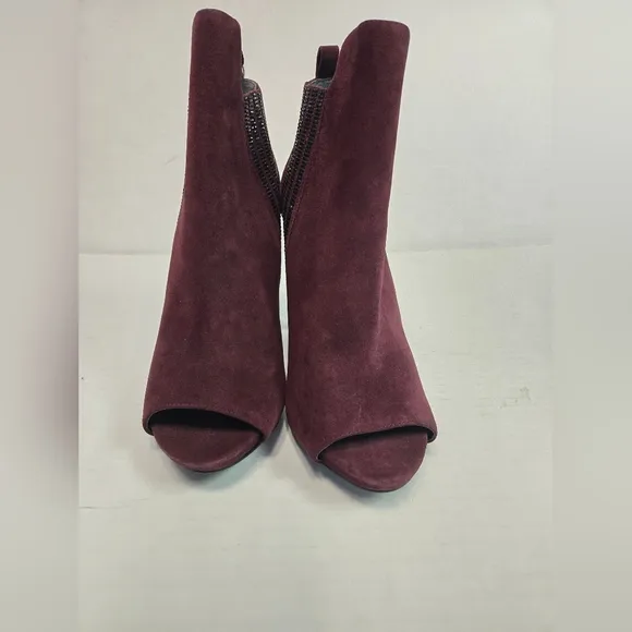 Guess Women's Abela Short Shaft Boots Woman's Heeled Booties Size 39  Peep Toe