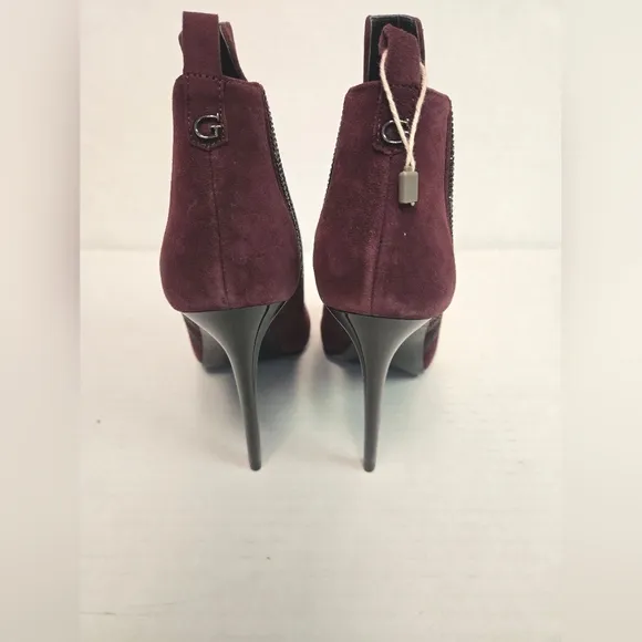 Guess Women's Abela Short Shaft Boots Woman's Heeled Booties Size 39  Peep Toe