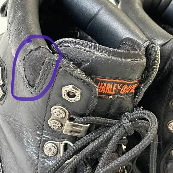 Harley-Davidson Black Hiking Riding Boots