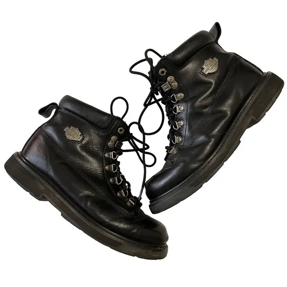 Harley-Davidson Black Hiking Riding Boots