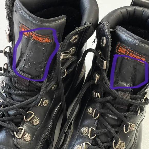 Harley-Davidson Black Hiking Riding Boots