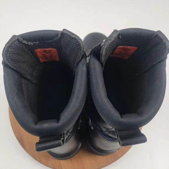 Harley Davidson Black Leather Brake Light Riding Moto Boots Men Sz 11.5 D91680