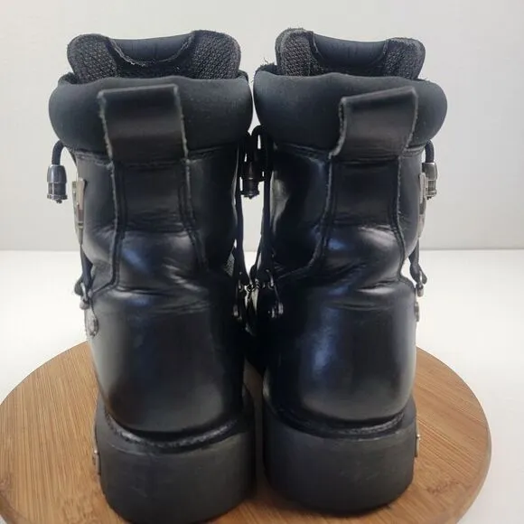 Harley Davidson Black Leather Brake Light Riding Moto Boots Men Sz 11.5 D91680