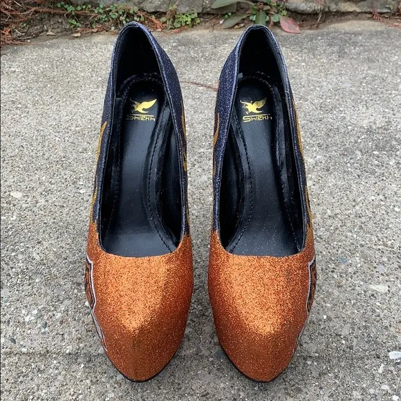 Harley Davidson inspired custom heels size 8