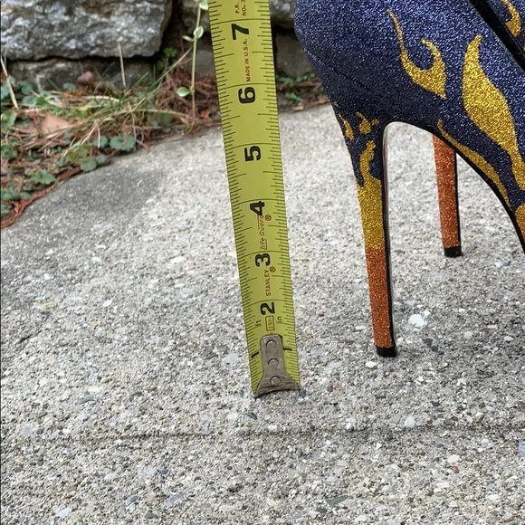 Harley Davidson inspired custom heels size 8
