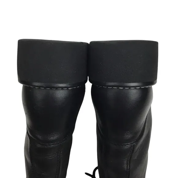 Harley Davidson Mens Leather Moto Combat Boots Black
