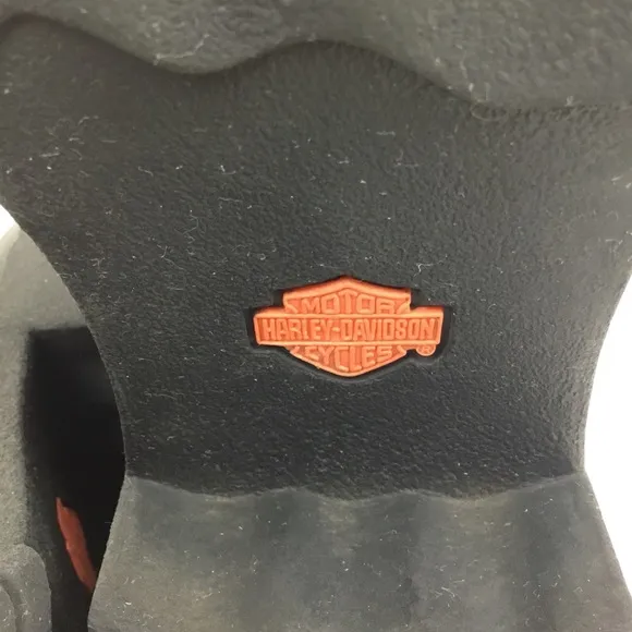 Harley Davidson Mens Leather Moto Combat Boots Black