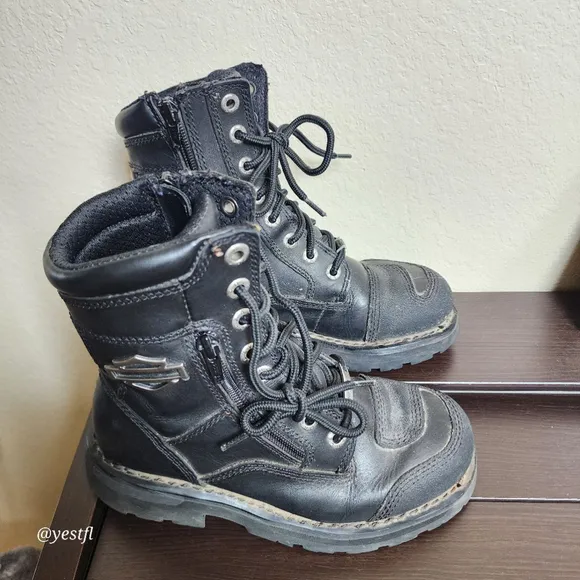 Harley-Davidson Women's Sydney 6-Inch Leather Motorcycle Boots 6.5