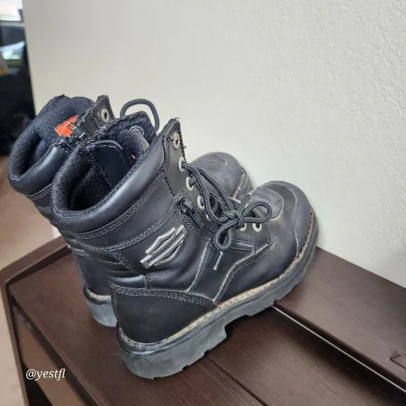 Harley-Davidson Women's Sydney 6-Inch Leather Motorcycle Boots 6.5