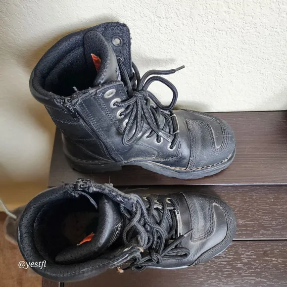 Harley-Davidson Women's Sydney 6-Inch Leather Motorcycle Boots 6.5