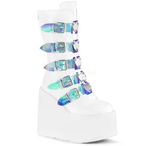 Heart Platform Gothic Wedge Boots