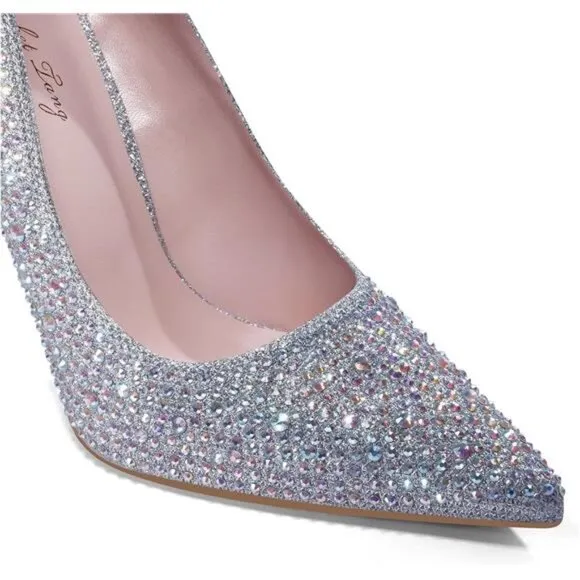 Heels for Bride Shoes for Women Silver