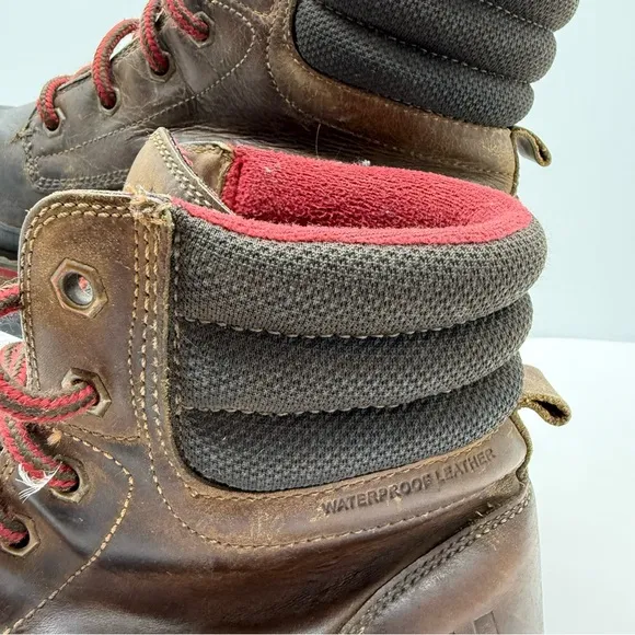 Helly Hansen Boots Mens 9 Cold Weather Leather Ankle Shoes Y2K Waterproof Work
