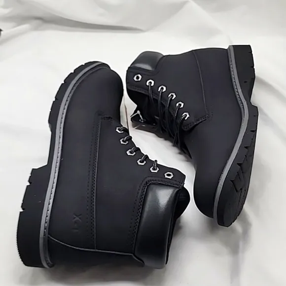 HI-TEC REZNOR 6IN SOFT TOE BOOTS BLACK DURABLE GRIP MENS 10.5 WATERPROOF