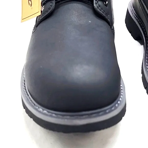 HI-TEC REZNOR 6IN SOFT TOE BOOTS BLACK DURABLE GRIP MENS 10.5 WATERPROOF