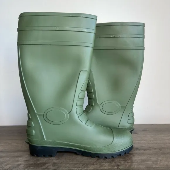 Hisea Men's Steel Toe Waterproof Tall Boot Size 11 SKU#24250