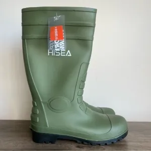 Hisea Men's Steel Toe Waterproof Tall Boot Size 11 SKU#24250