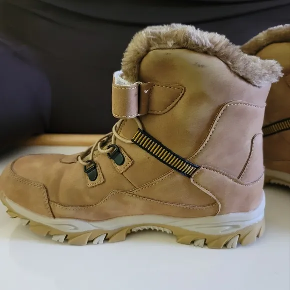 Hobibear Kids Winter Plush Fur Boots Size 38
