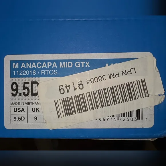 Hoka One Anacapa Mid Gore-Tex GTX 1122018/RTOS Sports Hiking