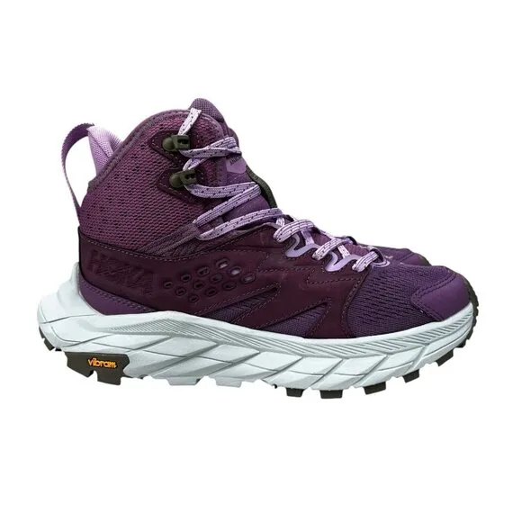 Hoka One One Anacapa Mid Breeze Purple Hiking Boots Women's Size 6 B