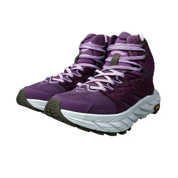 Hoka One One Anacapa Mid Breeze Purple Hiking Boots Women's Size 6 B