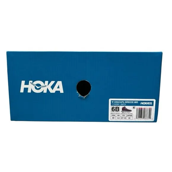 Hoka One One Anacapa Mid Breeze Purple Hiking Boots Women's Size 6 B