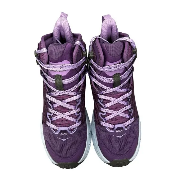 Hoka One One Anacapa Mid Breeze Purple Hiking Boots Women's Size 6 B