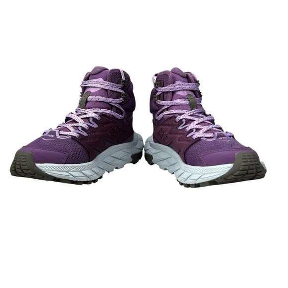 Hoka One One Anacapa Mid Breeze Purple Hiking Boots Women's Size 6 B