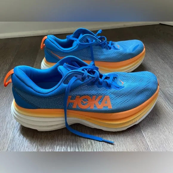 Hoka One One Bondai 8 Men’s Running Shoes, Coastal Sky