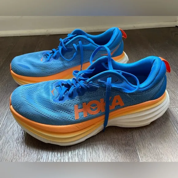 Hoka One One Bondai 8 Men’s Running Shoes, Coastal Sky