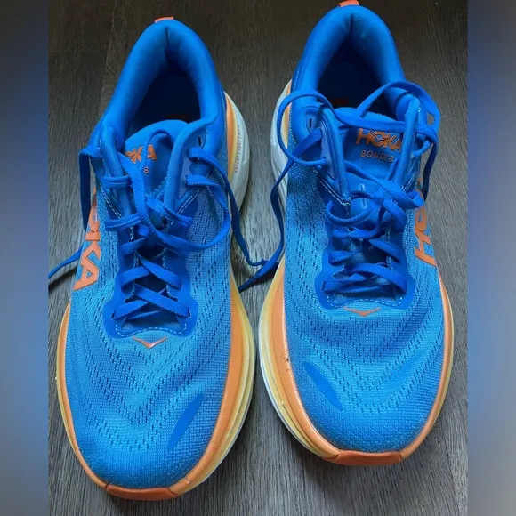 Hoka One One Bondai 8 Men’s Running Shoes, Coastal Sky