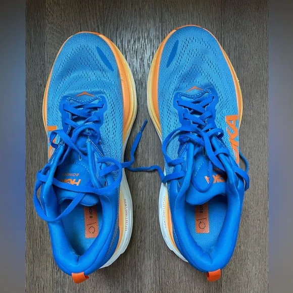 Hoka One One Bondai 8 Men’s Running Shoes, Coastal Sky