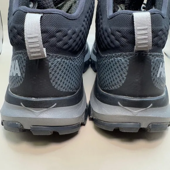 Hoka One One Men’s Sky TOA GTX Hiking Shoes Sz 12 Black Grey Waterproof EUC