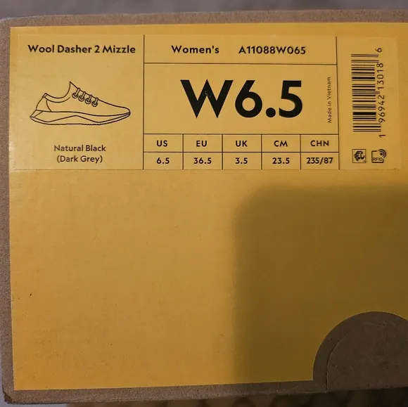 🎉HP🎉 Allbirds Black Wool Dasher Mizzle