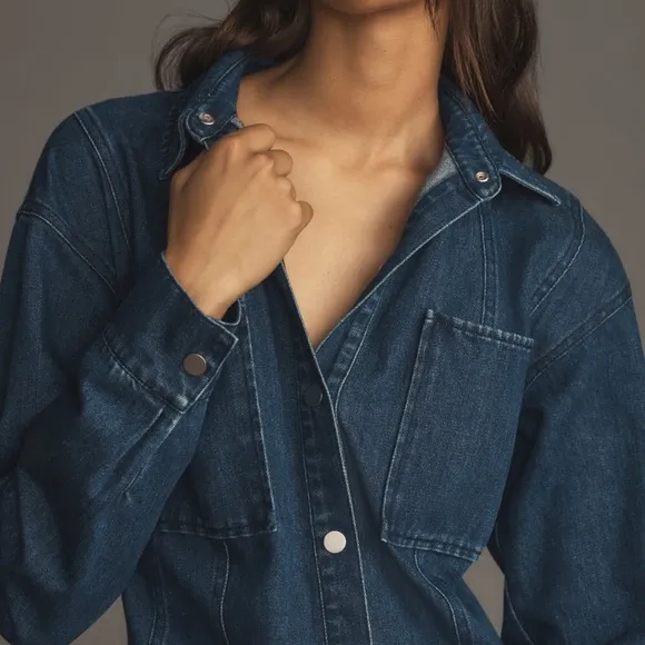 HTF Anthropologie Mare Mare Denim Shirtdress