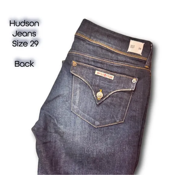 Hudson Collin Skinny Jeans | Size 29 | Dark Wash Stretch Denim