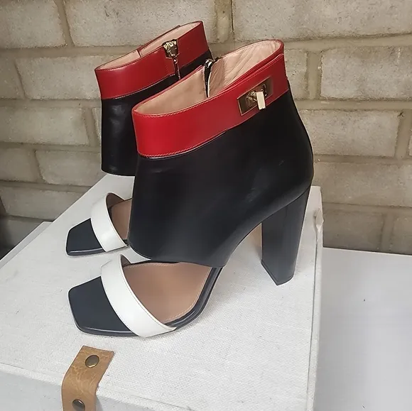 Hugo Boss  Leather Ankle Strap Heels