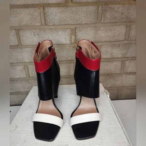 Hugo Boss  Leather Ankle Strap Heels